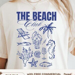 The Beach Club Shirt, Trendy Summer Coastal Tee